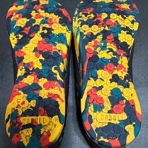 Nobull Women's 8.5 Trainer Sneakers - Navy Blue with Multicolor Sole - Picture 3 of 4